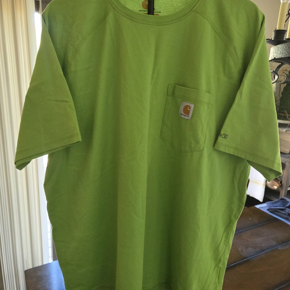 Carhartt Force short-sleeve pocket t-shirt in bright green (L241)